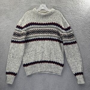 Vintage Northwest Territory Knit Sweater Fair Isle Preppy Cabincore Men's Large